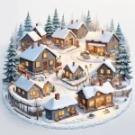 Design and Build a Cozy Winter Village Scene Using Common Household Supplies