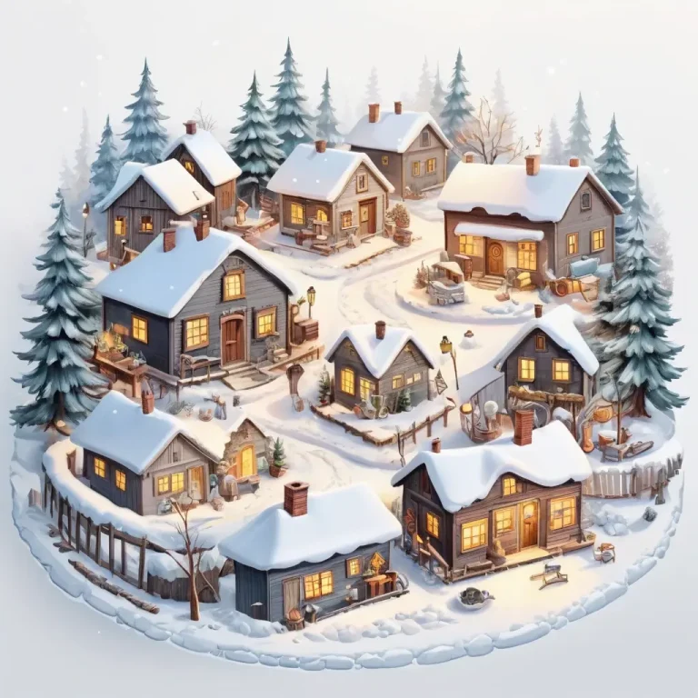 Design and Build a Cozy Winter Village Scene Using Common Household Supplies