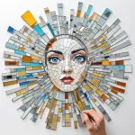 Turn Broken Mirror Pieces into Beautiful Mosaic Art for Your Walls