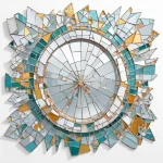 Turn Broken Mirror Pieces into Beautiful Mosaic Art for Your Walls