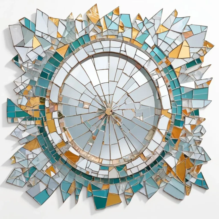 Turn Broken Mirror Pieces into Beautiful Mosaic Art for Your Walls