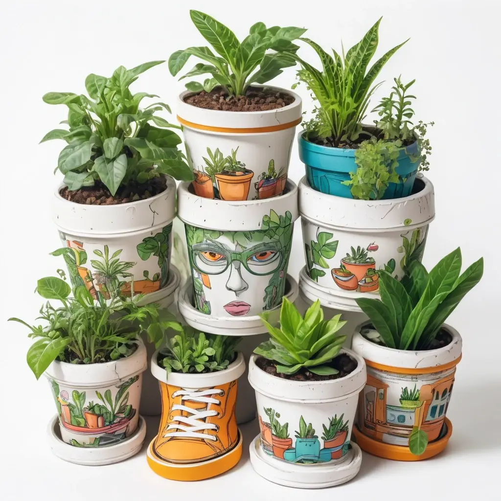 Make Eco-Friendly Plant Pots by Upcycling Old Sneakers and Containers
