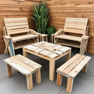 Upcycle Scrap Wood and Pallets into Elegant Outdoor Furniture on a Budget