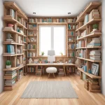 Reimagine Used Shipping Pallets as Stylish Bookshelves and Room Dividers